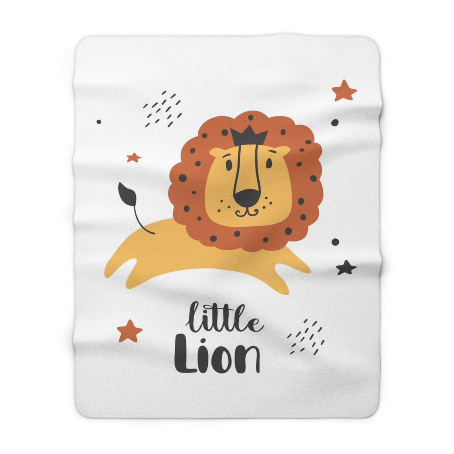 Lion Sherpa Fleece Blanket