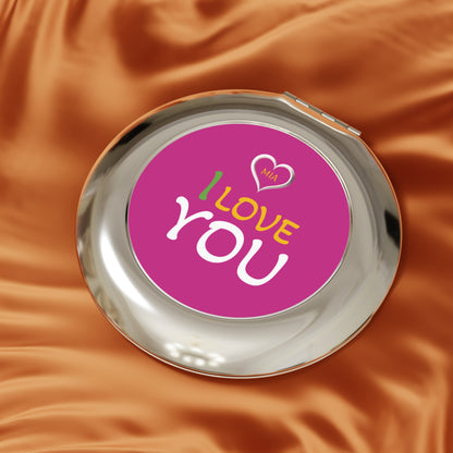 Reflect Love Personalized Compact Travel Mirror