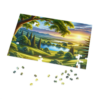 Jigsaw Puzzle with Tin