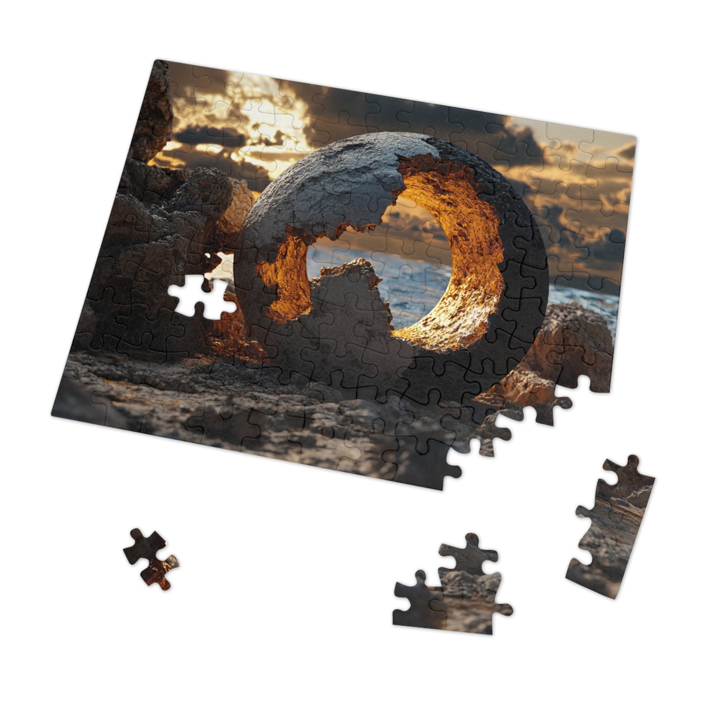 Jigsaw Puzzle with Tin