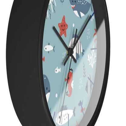 Underwater Friends Wall Clock - Dive into Fun Timekeeping