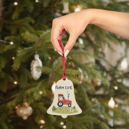 Tractor Wooden Ornaments