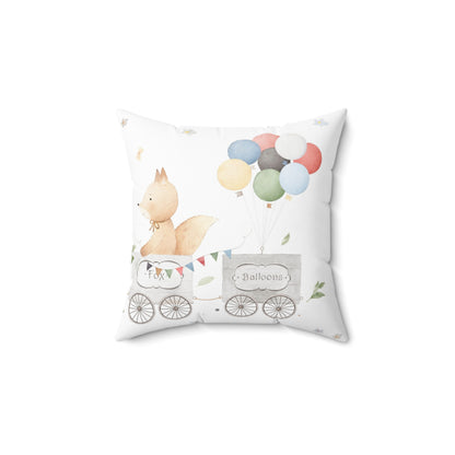 Balloon Dreams Pillow - Whimsical Kids Room Decor