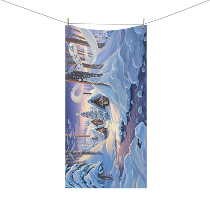 Cozy Winter Cottage Towel