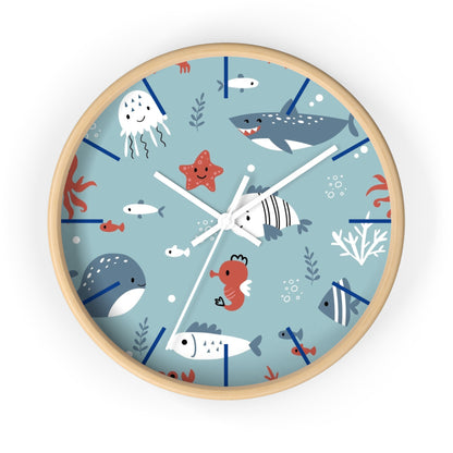 Underwater Friends Wall Clock - Dive into Fun Timekeeping