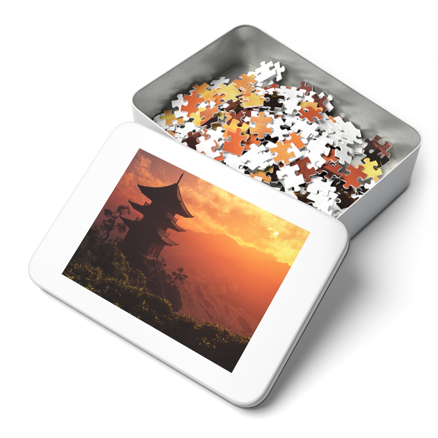 Jigsaw Puzzle with Tin