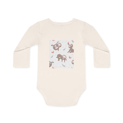 Hello Little One" Organic Baby Bodysuit - Long Sleeve