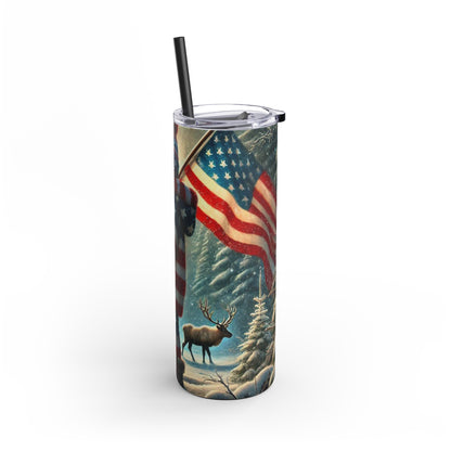 Patriotic Winter Magic Tumbler  20oz