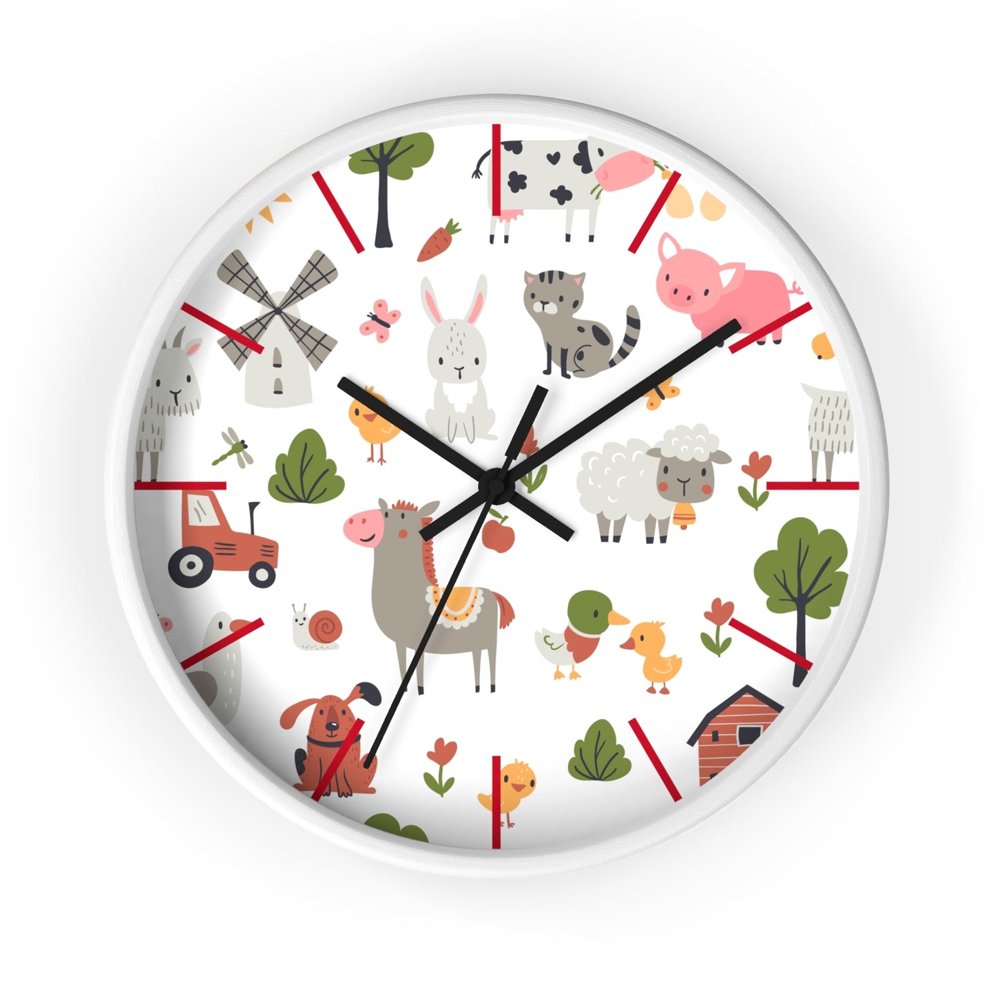 Playful Pals Wall Clock - Fun Time with Adorable Animals