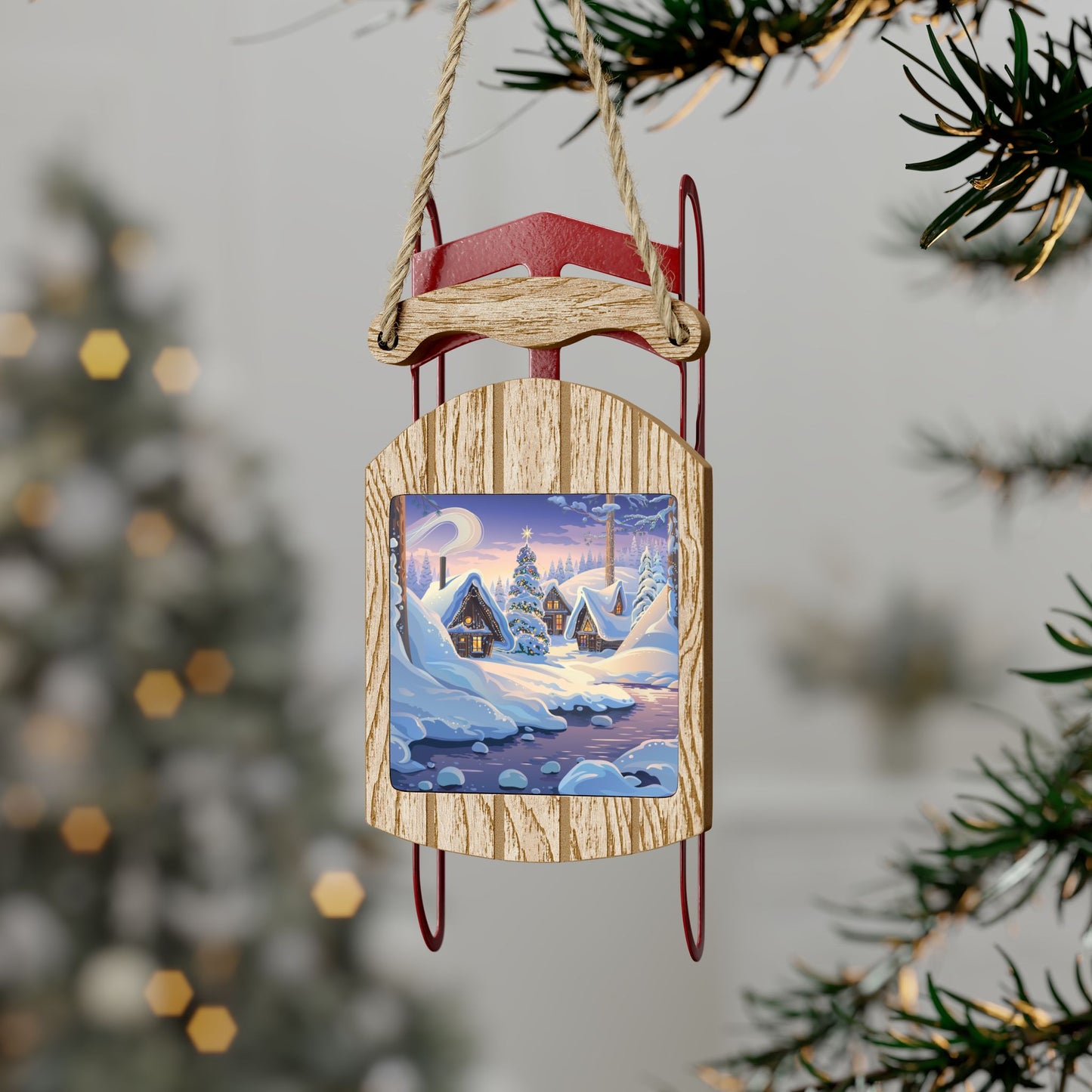 Winter Sled Ornaments