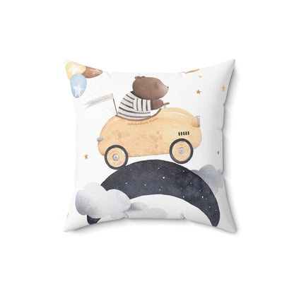 Space Adventure Bear Pillow - Dreamy Kids Decor