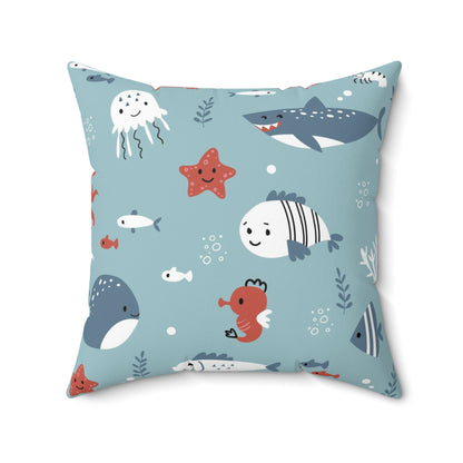 Hello Ocean Pillow - Adorable Underwater Decor