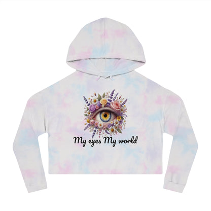 My Eyes My World" Cropped Hoodie  See the Beauty in Every Moment