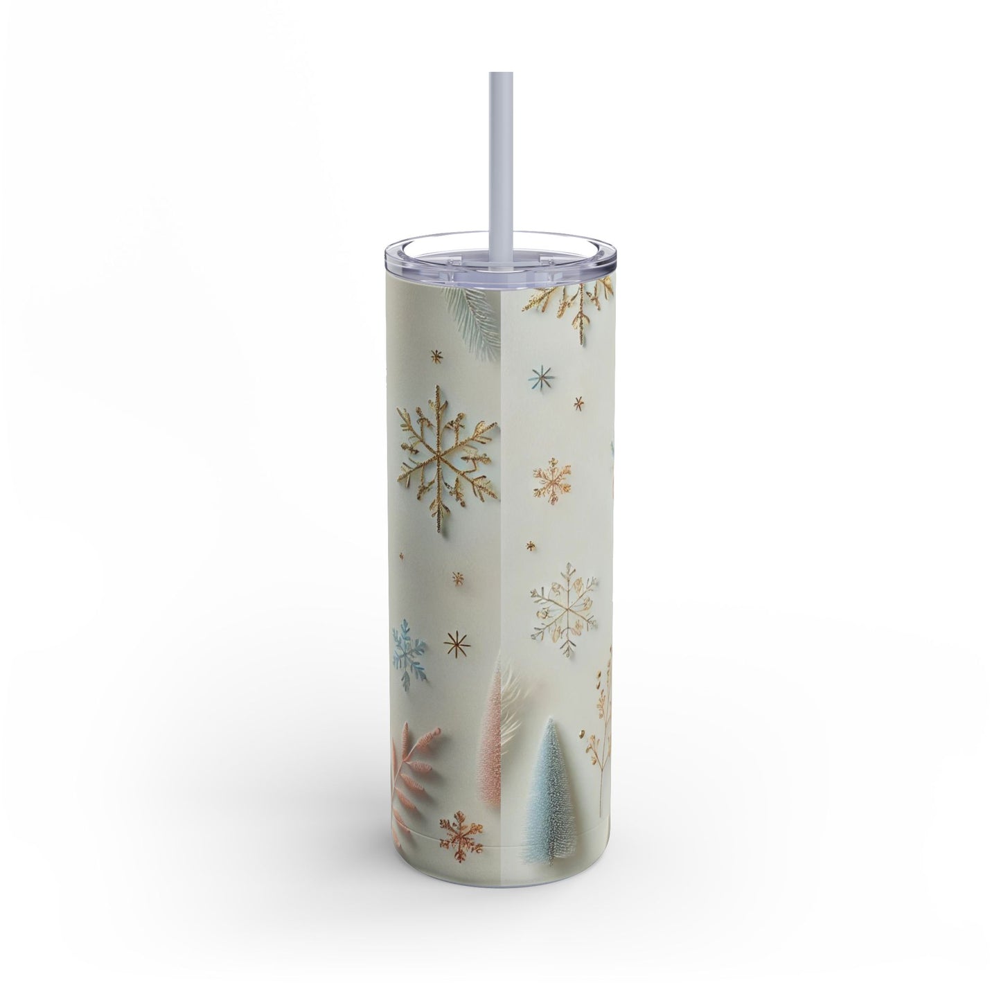 Reindeer Sleigh Ride of Holiday Joy Maars Maker Skinny Matte Tumbler, 20oz