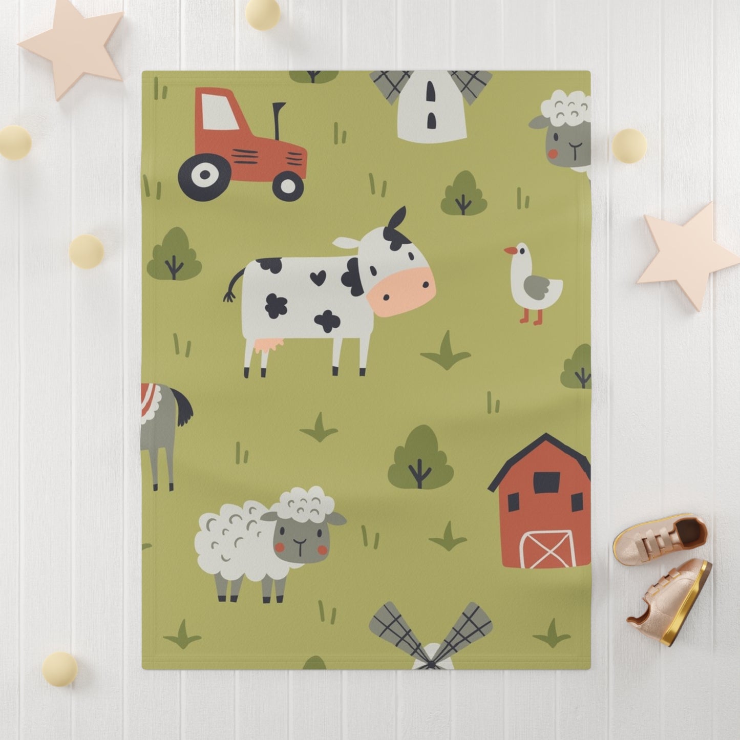 Farm Friends Baby Blanket