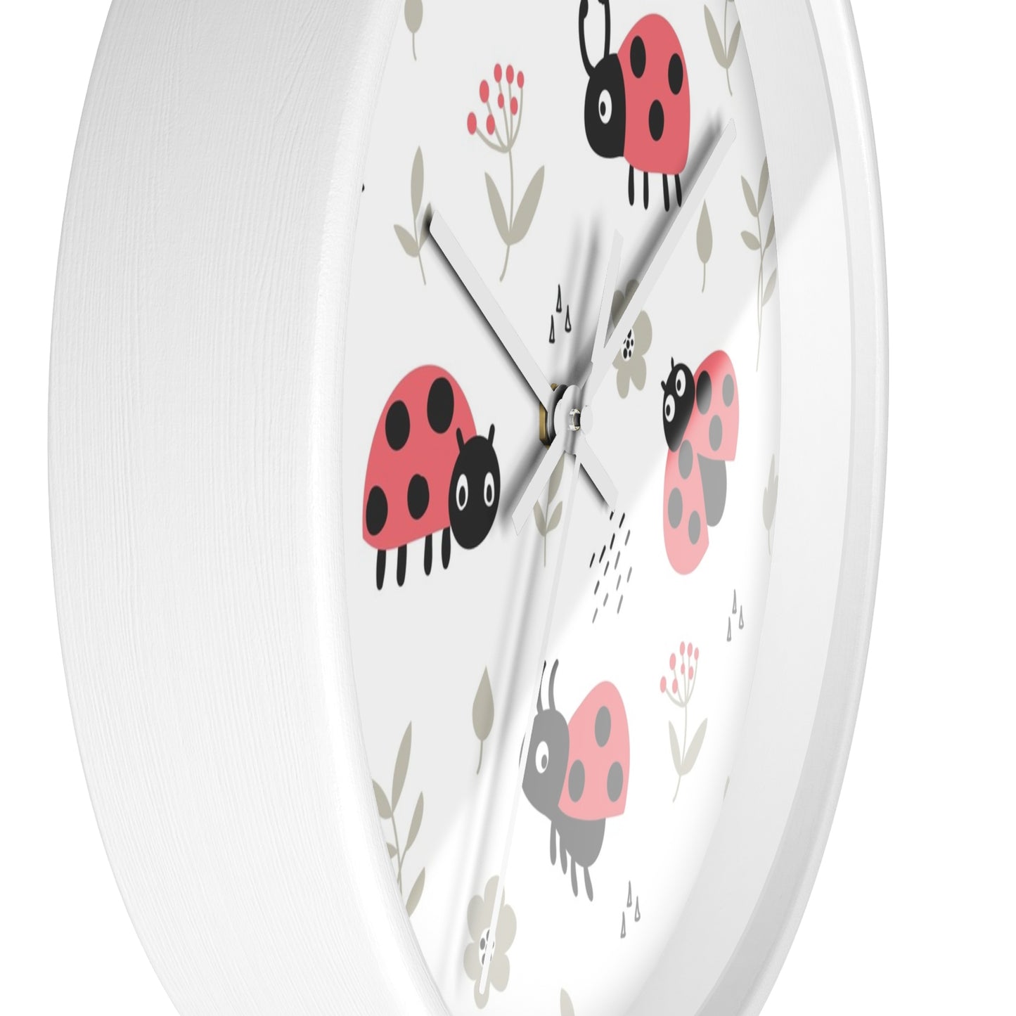 Ladybug Bliss Wall Clock - Nature-Inspired Charm for Your Space