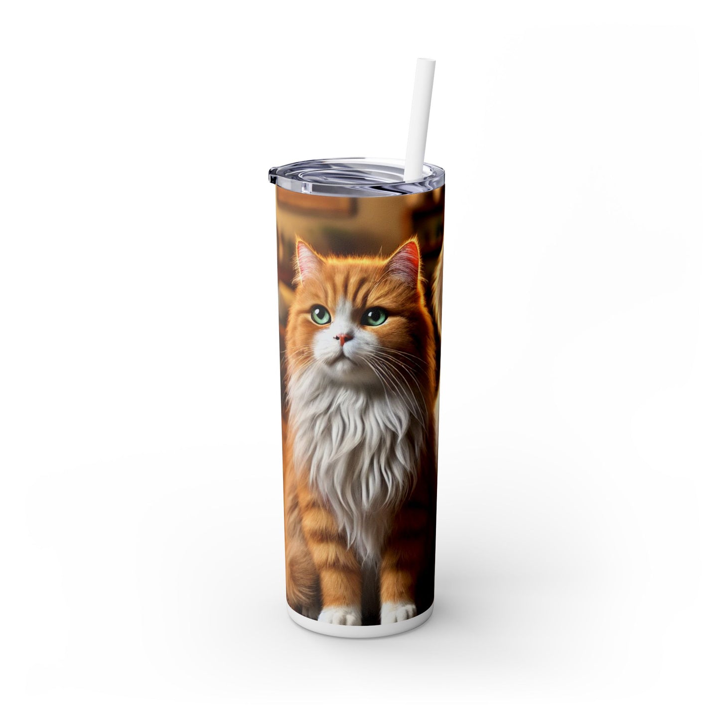 Skinny Tumbler with Straw, 20oz