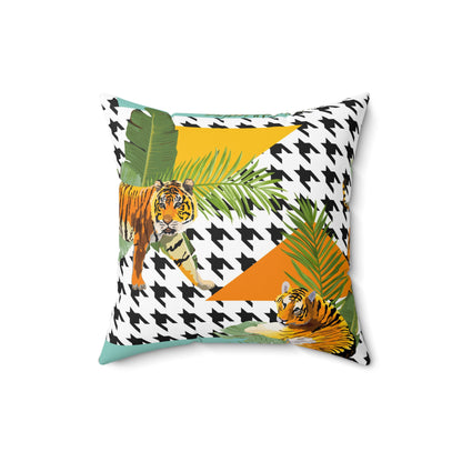 Exotic Jungle Vibe Throw Pillow