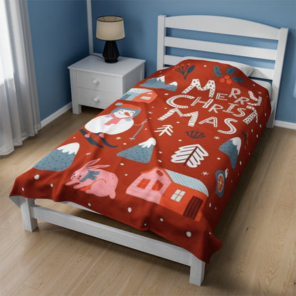 CHRISTMAS Velveteen Plush Blanket