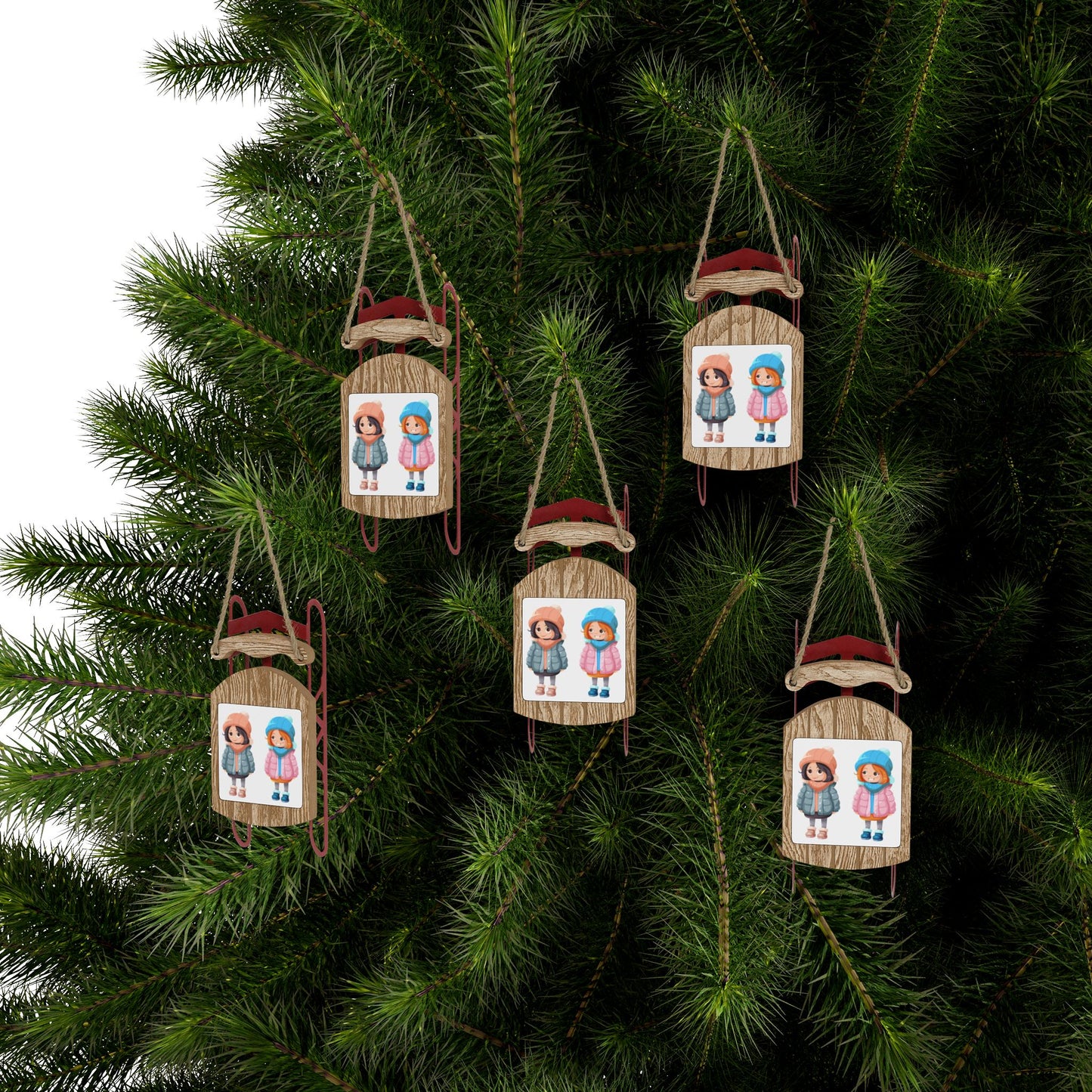 Sled Ornaments