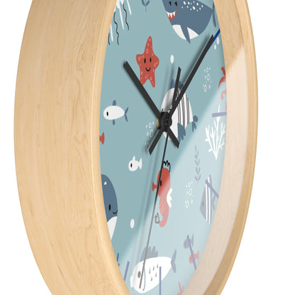 Underwater Friends Wall Clock - Dive into Fun Timekeeping