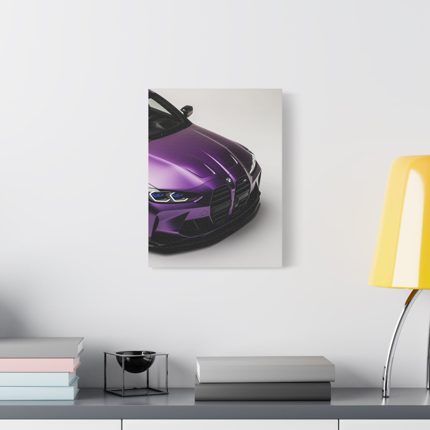 Royal Drive - Purple Sports Car Canvas Art