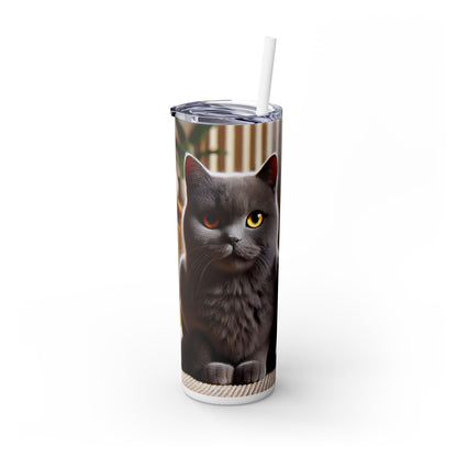 Skinny Tumbler with Straw, 20oz