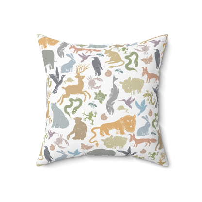 The Double-Sided Forest Tale Spun Polyester Square Pillow